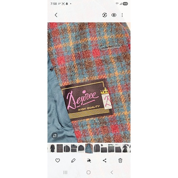 Elegant Multicolor Plaid Blazer - Picture 13 of 14